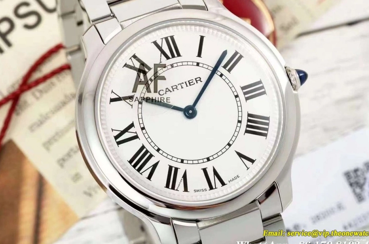 36mm SS Ronde Must White Quartz Dial SS AF 0128